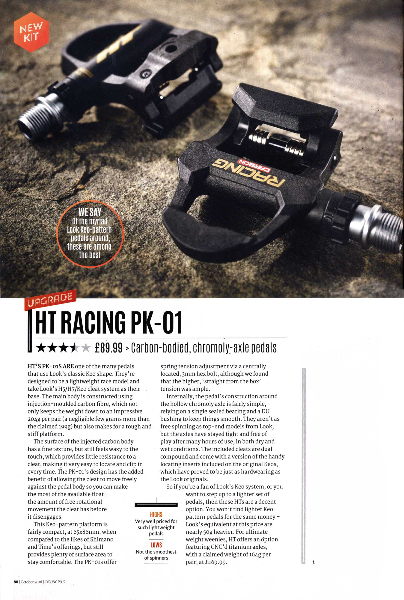 HT Road Pedals Cycling Plus Review